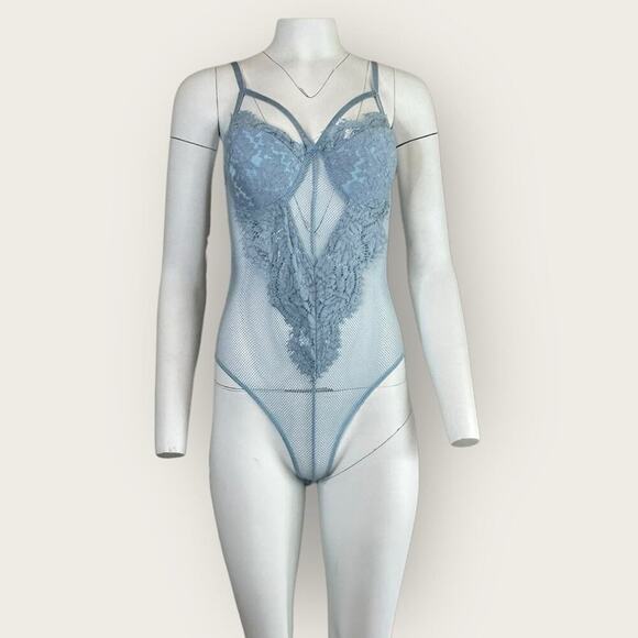 NWT | Wildcat | Teddy Fishnet Lingerie | Blue | Medium - Picture 1 of 14